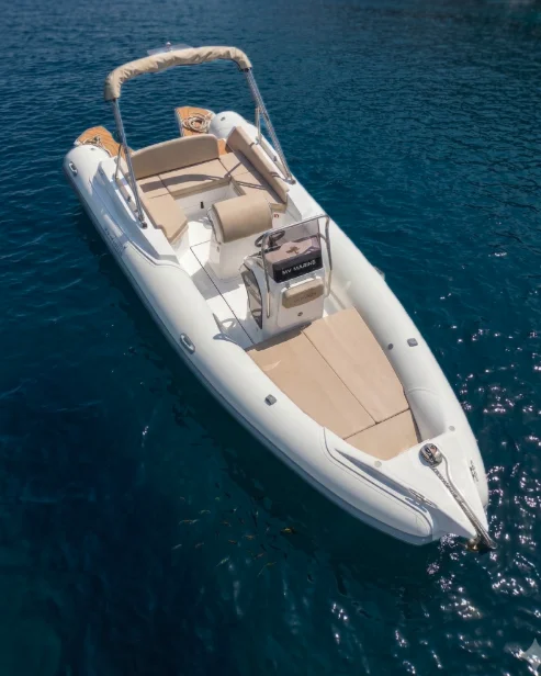 MV 23GT RIB under way on the water