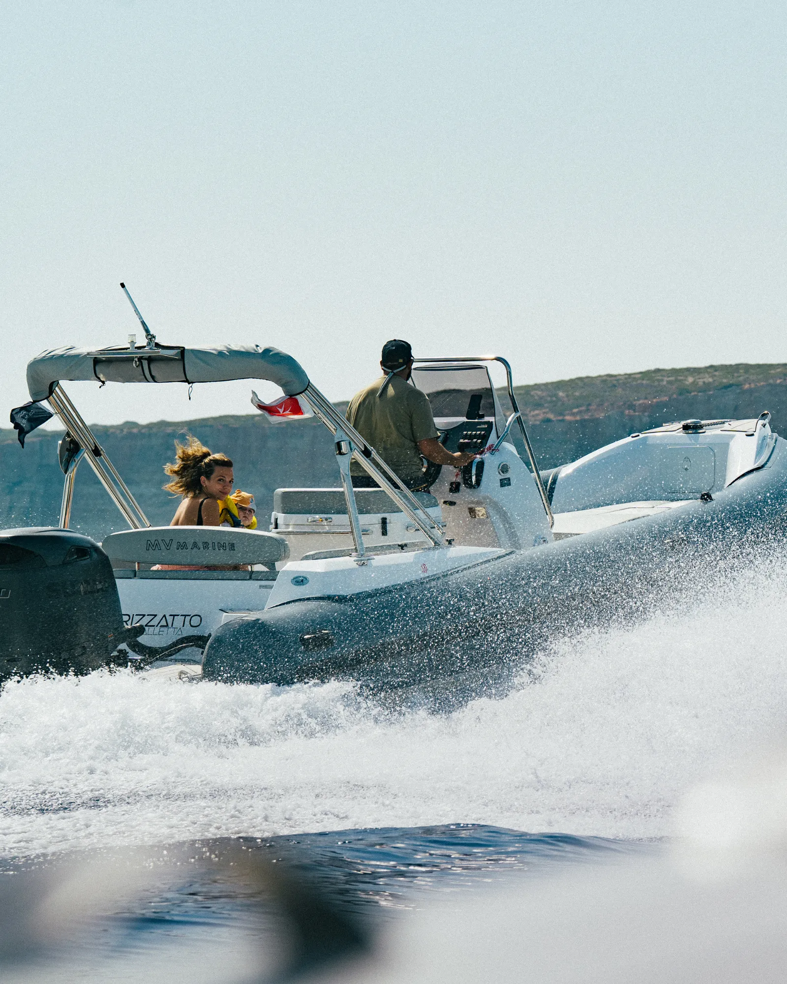 MV 27GT RIB family day out along the Maltese coast